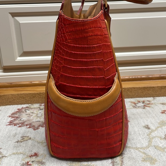 Orange Brahmin satchel - Picture 5 of 11